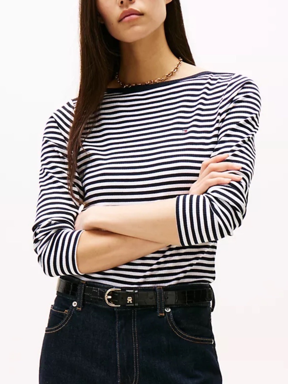 Tommy Hilfiger Navy/white striped shirt